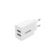 4. UNITEK ŁADOWARKA 2X USB-A, 12W, BIAŁA, P1113A-EU
