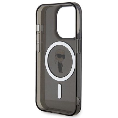 7. Etui Karl Lagerfeld IML Ikonik MagSafe do iPhone 15 Pro Max - czarne