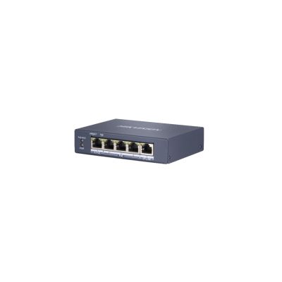 HIKVISION Przełącznik 4xPoE (1x HiPoE 60W), 1xUplink