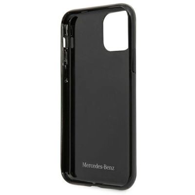 4. Etui Mercedes Silver Stars Pattern na iPhone 11 / Xr - czarne