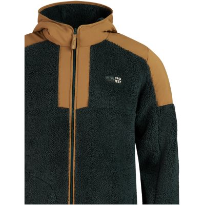 3. Bluza outdoorowa z kapturem zapinana na zamek męska PROTEST PRTArnold khaki