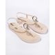 3. Ipanema Sandal Class sandały japonki damskie beżowe ze złotym