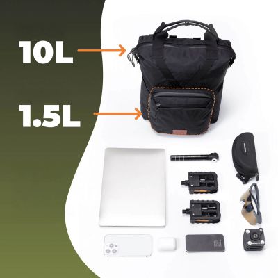 3. Plecak Rockbros H43 do roweru składanego Brompton - szary