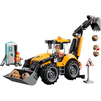 3. LEGO City 60480 - Żółta koparko-ładowarka