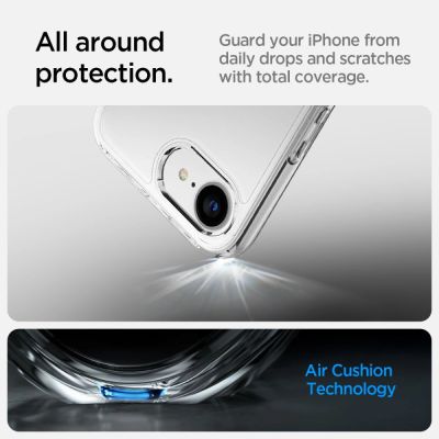 13. Etui Spigen Ultra Hybrid na iPhone 16e / 17e - przezroczyste