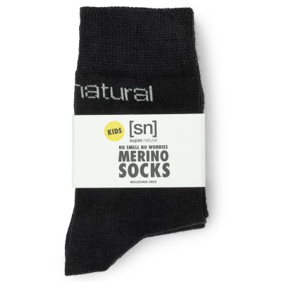 Skarpetki dziecięce SUPER.NATURAL KIDS ALL DAY SOCKS 2-PACK czarne