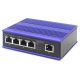 Przemysłowy switch 4x 100 Base-TX PoE 120W + 1x uplink 100 Base-TX DIN rozszerzony zakres temp.