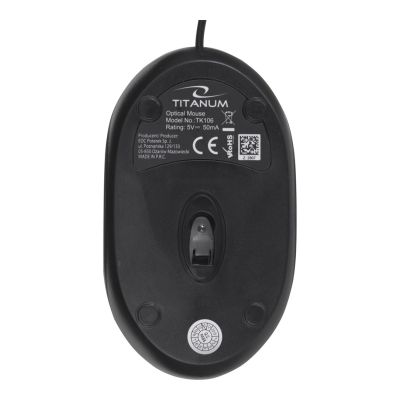 5. Zestaw klawiatura + mysz TITANUM TK106 (USB 2.0; (US); kolor czarny; optyczna)
