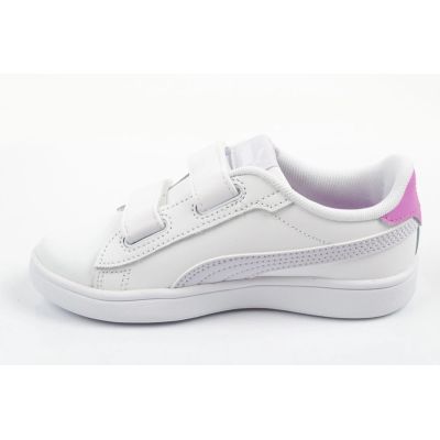 3. Puma buty sportowe dziecięce Smash 3.0 sneakersy białe skórzane modne