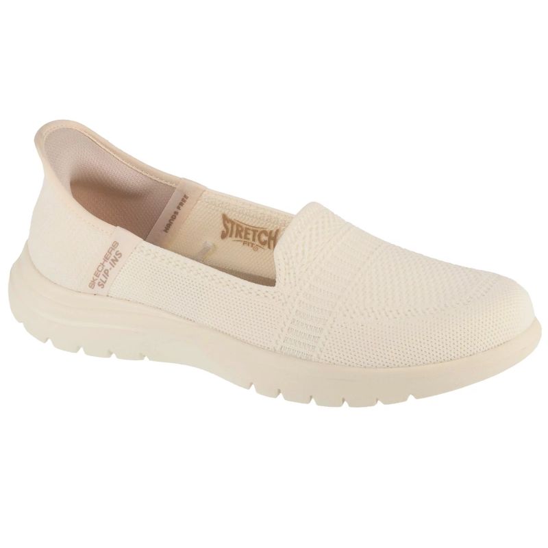 Skechers Slip-Ins On The Go Flex - Camellia 138181-OFWT Białe 36