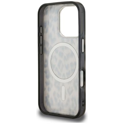 7. Etui Karl Lagerfeld IML Leopard Pattern MagSafe do iPhone 16 Pro Max - brązowe