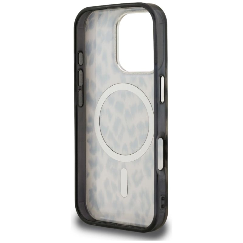 7. Etui Karl Lagerfeld IML Leopard Pattern MagSafe do iPhone 16 Pro Max - brązowe