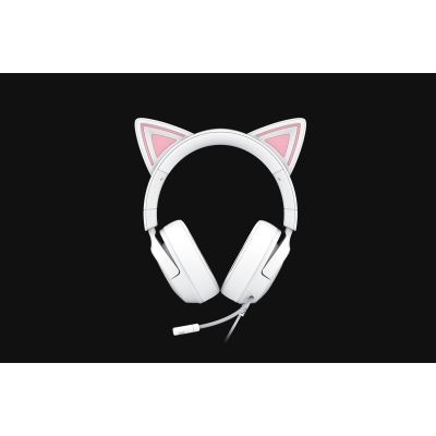 2. Zestaw słuchawkowy Razer Gaming | Kraken Kitty V3 X | Przewodowe | Nauszne | Mikrofon | Biały