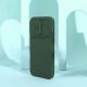 17. Nillkin CamShield Silky Silicone Case etui iPhone 14 Pro Max silikonowy pokrowiec z osłoną na aparat niebieskie