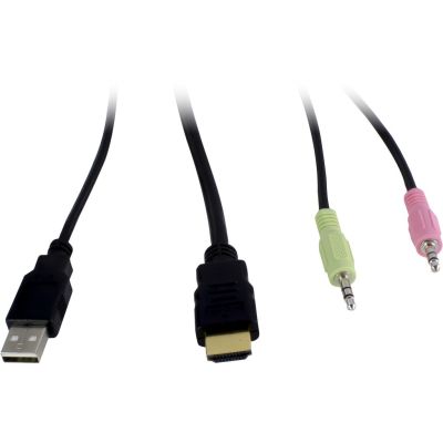 4. Inter-Tech AS-42HA HDMI przełącznik KVM Czarny