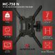 MACLEAN UCHWYT / WIESZAK DO TV LUB MONITORA, MAX. 23-65", MAX. OBCIĄŻENIE 30KG, UNIWERSALNY, MAX. VESA 400X400 MC-758 N