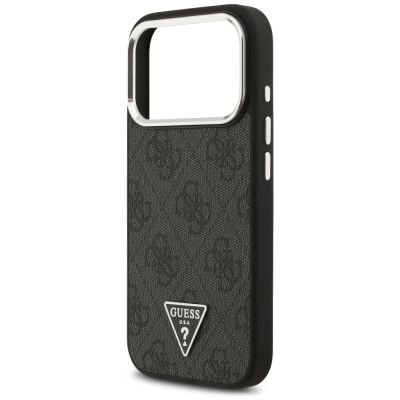6. Etui Guess 4G Triangle Logo MagSafe na iPhone 17 Pro - czarne
