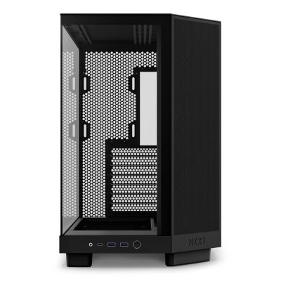 17. NZXT OBUDOWA KOMPUTEROWA NZXT OBUDOWA H6 FLOW MIDI TOWER Z OKNEM CZARNA