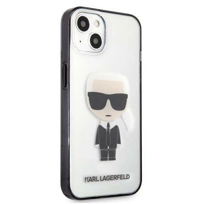 4. Etui Karl Lagerfeld Iconik Karl na iPhone 13 mini - przezroczyste