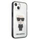 4. Etui Karl Lagerfeld Iconik Karl na iPhone 13 mini - przezroczyste