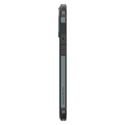5. Etui Spigen Tough Armor MagSafe z podstawką na iPhone 16 Pro - zielone