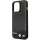 6. Etui BMW Leather Carbon na iPhone 13 Pro Max - czarne