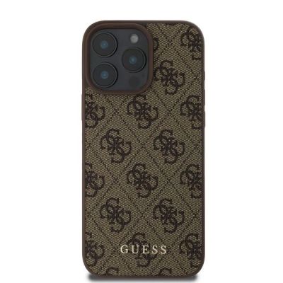 3. Etui Guess 4G Classic na iPhone 16 Pro - brązowe