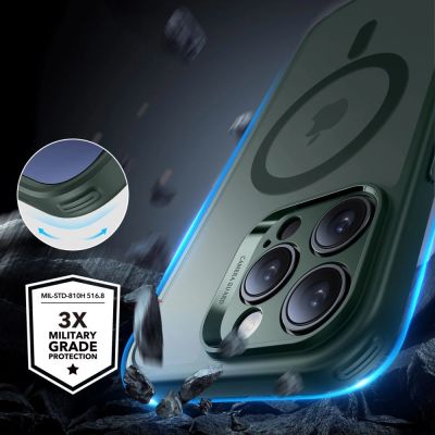 4. Etui ESR Classic Pro Set Halolock MagSafe na iPhone 16 Pro Max - zielone