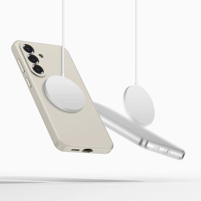 4. Etui Tech-Protect Silicone MagSafe na Samsung Galaxy S26 - beżowe