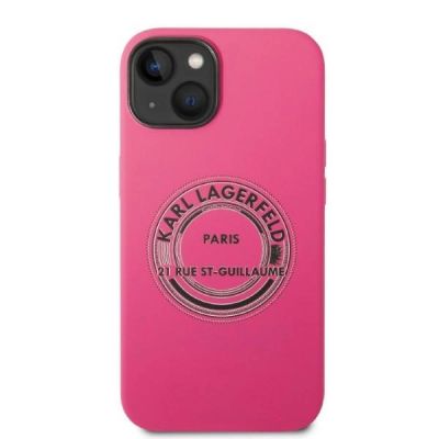 3. Etui Karl Lagerfeld Silicone RSG na iPhone 14 Plus - różowe