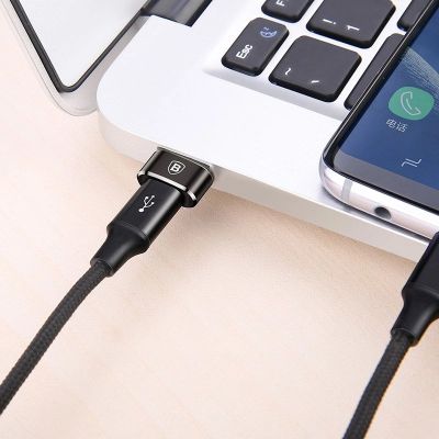 12. Adapter Baseus Mini przejściówka z USB-C na USB-A - czarny