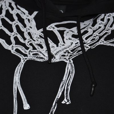 4. Bluza koszykarska z kapturem basketball K1X Net Hoody Black   - KXM241-013-1