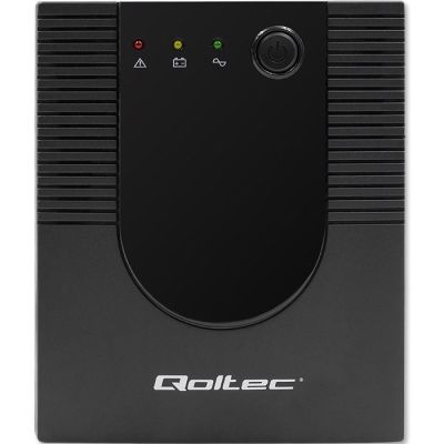 9. Qoltec 53777 zasilacz UPS Technologia line-interactive 2 kVA 1200 W 4 x gniazdo sieciowe