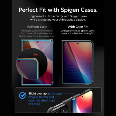 7. Szkło hartowane Spigen Glas.tR EZ Fit Pro HD AC prywatyzujące na iPhone Duo