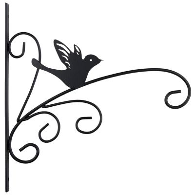 2. WIESZAK NA ROŚLINY METALOWY CZARNY 28X25CM KINZO