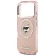 6. Etui Karl Lagerfeld IML Choupette Head Logo MagSafe na iPhone 17 Pro Max - różowe