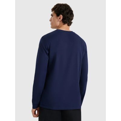 2. Longsleeve regular z nadrukiem męski 4F 4FRAW25TLONM606-31S