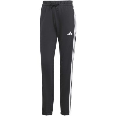 Spodnie damskie adidas Essentials 3-Stripes French Terry Cuffed czarne JD5302