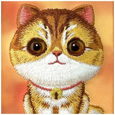 6. Etui Nimmy Big Eyed Pet 2.0 Cat na iPhone 17 Pro - pomarańczowe