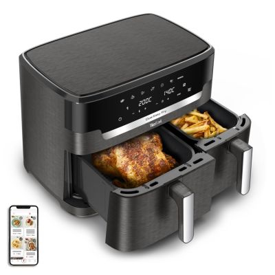 22. Tefal Easy Fry Dual XXL EY942HE0 frytkownica Podwójny 11 l Autonomiczny 2020 W Frytkownica na gorące powietrze Szary