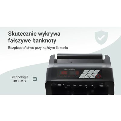 7. Extralink LockStar MG X-300 | Profesjonalna liczarka nominałowa do banknotów | UV, IR