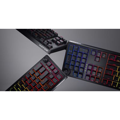14. HATOR Skyfall 65 Wired klawiatura Uniwersalne USB QWERTY Angielski Czarny