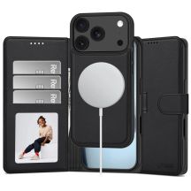 Etui Tech-Protect Wallet MagSafe na iPhone 17 Pro Max / 18 Pro Max - czarne matowe