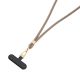 4. Smycz do smartfona 3mk EasyClip Elite - beżowa