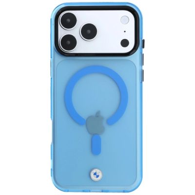 3. Etui BMW Sign Frosted IML & Metal Logo MagSafe na iPhone 18 Pro Max / 17 Pro Max - niebieskie