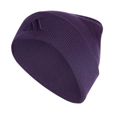 5. Czapka adidas New Logo Beanie Cuff fioletowa JX5748