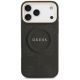 3. Etui Guess Peony Hot Stamp MagSafe na iPhone 17 Pro Max - czarne