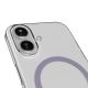 10. Etui Puro Lite Mag TPU+PC kompatybilne z MagSafe na iPhone 17 - przezroczyste z różowym pierścieniem