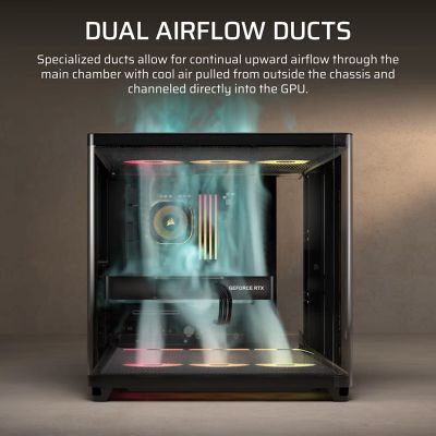 2. Obudowa Corsair AIR 5400 RS-R ARGB Tempered Glass Mid-Tower, Black
