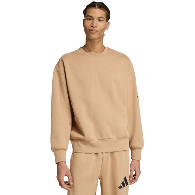 7. Bluza męska adidas Essentials Loose Fit 3 Bar Logo beżowa JX5668